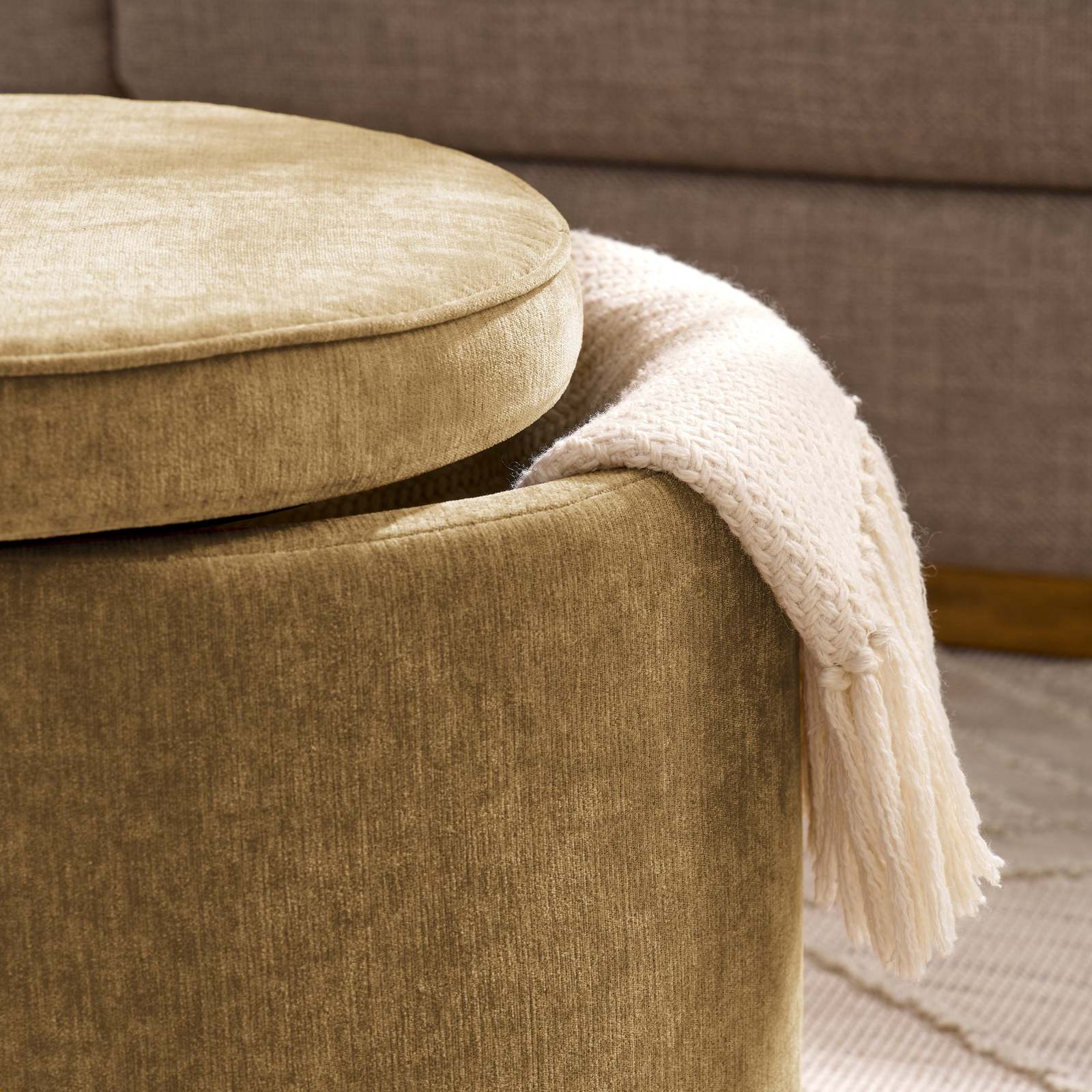 Dark Yellow Ottoman Multi-Functional Combination Set Table Item image 7