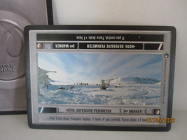 1996 Star Wars CCG Card: Hoth , Defensive Perimeter - black border - $1.25