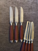 3 Dinner Knives HAMPTON SILVERSMITHS HSV63 STAINLESS FLATWARE 2 Sets Ava - $19.31