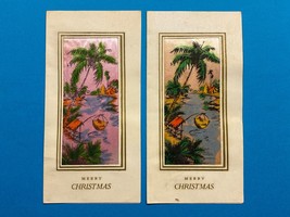 VIETNAM WAR ERA, CHRISTMAS CARDS, GROUPING OF TWO, MADE IN VIETNAM, VINTAGE - $13.56 CAD