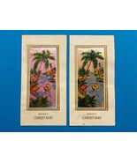 VIETNAM WAR ERA, CHRISTMAS CARDS, GROUPING OF TWO, MADE IN VIETNAM, VINTAGE - $13.70 CAD