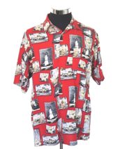 Puritan Island Casual Shirt Men&#39;s Size Medium Multicolor Tropical Hawaiian Aloha - £14.09 GBP