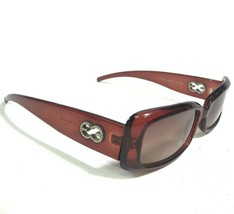 Escada Sunglasses SES 040S COL.6BC Clear Burgundy Frames Crystals Red Lenses - £40.93 GBP