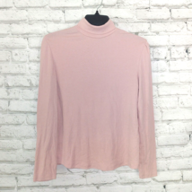 Zara Shirt Juniors 13 14 Pink Long Sleeve Turtleneck Stretch Basic Layering Top - $19.99