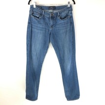 Lucky Brand Womens Sweet Straight Leg Jeans Blue Whiskered Pockets Denim 8/29 R - £7.52 GBP