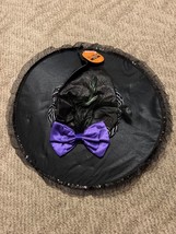 Happy Halloween Witch Hat purple bow - £10.18 GBP