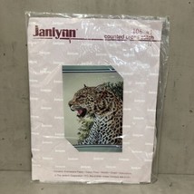 Janlynn Counted Cross-Stitch Kit 106 41 Leopard Head Face Mouth Open NOS... - $26.72