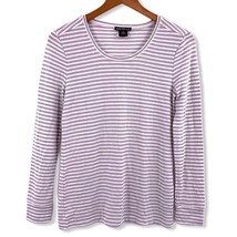 J. Crew Mercantile Grey Stripe Ultra Soft Long Sleeve XS - £18.19 GBP