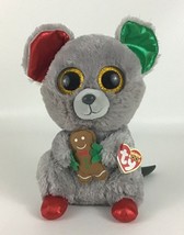 Ty Beanie Boos Mac the Mouse Christmas Medium 10&quot; Plush Stuffed 2016 New... - $41.35 CAD
