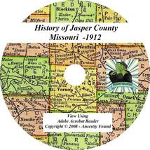 1912 History &amp; Genealogy of JASPER County Missouri MO - £4.67 GBP