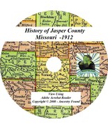 1912 History &amp; Genealogy of JASPER County Missouri MO - £4.69 GBP