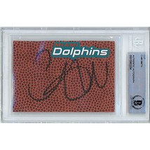 Cam Smith Auto Miami Dolphins Signed Football Cut Beckett BGS Autograph Slab COA - £78.32 GBP