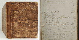 1855 Antique Diary Ledger Searsport Me Samuel Worthland Farm - £253.53 GBP