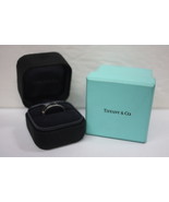 TIFFANY &amp; Co. Platinum 6mm Double Milgrain Wedding Band Ring 9.5 MSRP $2725 - $2,328.86 CAD
