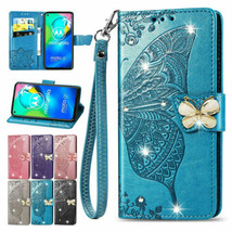 For Samsung Galaxy Z Fold 2/3 Butterfly Bling Leather Wallet Flip Case Cover - £57.42 GBP