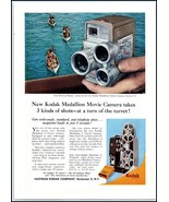 1950s Kodak Medallion 8 Movie Camera with Turret PRINT AD BX4 - €6,57 EUR 1950s Kodak Medallion 8 Movie Camera with Turret PRINT AD BX4 - €6,57 EUR