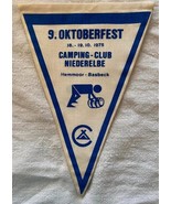 Wimpel Camping - Club - Niederelbe 1975 Hemmoor - Basbeck Oktoberfest - $226.15 MXN