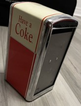 Retro Coca Cola Coke Napkin Holder Dispenser 50&#39;s Diner Style 1992 FREE SHIPPING - £14.75 GBP