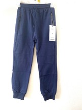 NWT Lisueyne Boys&#39;  Zipped Pocket Elastic Waist Drawstring Jogger Pants, Navy, 8 - £6.70 GBP