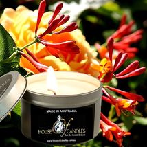 Honeysuckle Jasmine Eco Soy Wax Scented Tin Candles, Vegan Friendly, Hand Poured - £12.02 GBP+
