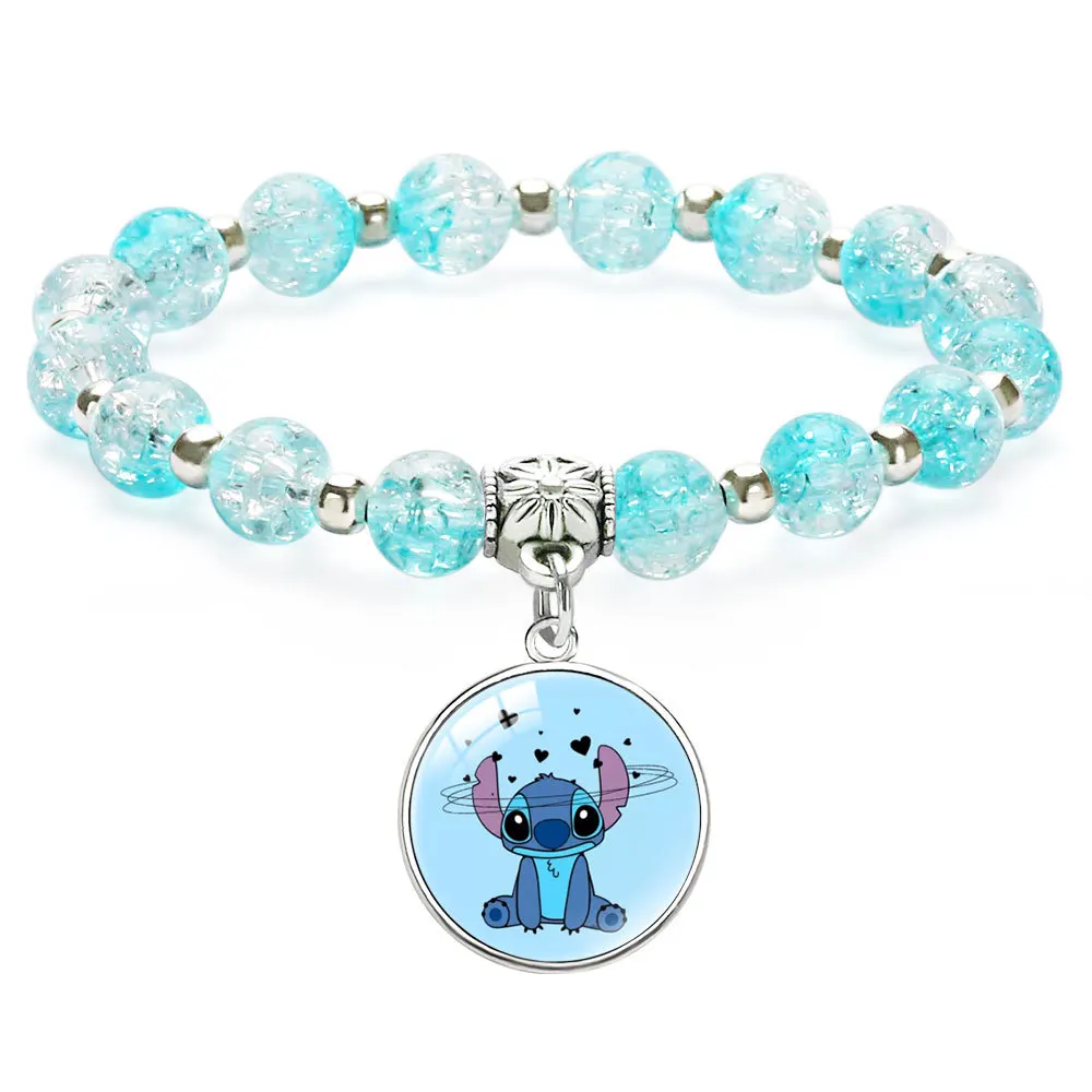Anime Figures Disney Stitch Bracelet Cartoon Lilo Stitch Print Cute Chil... - $65.10 MXN