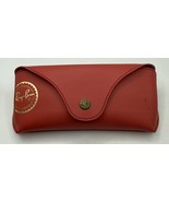 RARE RAY BAN RED LEATHER EYEGLASS SUNGLASSES CASE LIMITED EDITION LUXOTTICA - $28.66