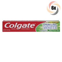 6x Packs Colgate Sparkling White Mint Zing Fluoride Gel Toothpaste | 2.5oz - £14.56 GBP