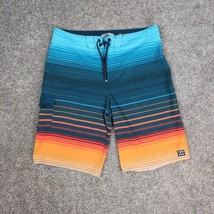Billabong Shorts Men 28 Blue Orange Recycler All Day Pro Hybrid Boardshorts Surf - £12.52 GBP