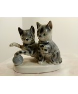 Antique Collectible Porcelain Kitty Cats Figurine #7338 Germany - $29.70