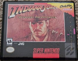 Indiana Jones Greatest Adventures Super Nintendo SNES Box BEST Quality Available - £10.20 GBP