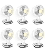 (6 Set)Technical Pro Adventure Series Rechargeable Desk/Wall Fan w LED W... - £90.12 GBP