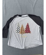 HOLIDAY TIME WOMANS CHRISTMAS T-SHIRT 3/4 SLEEVES SIZE 2X 20/22 - $11.76 CAD
