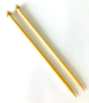 Wood Knitting Needles Smooth Lightweight Bamboo 13 10&quot; Crystal Palace - £13.12 GBP