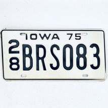 1975 United States Iowa Delaware County Passenger License Plate 28 BRS083 - $9.69