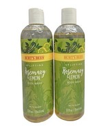 (2) Burts Bees Uplifting Rosemary &amp; Lemon Body Wash 12 fl oz, Sealed Bur... - $739.22 MXN
