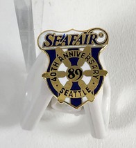 1989 Seattle Seafair Pin Button 40th Anniversary Hydroplane Boat Hydro Races NOS - £3.94 GBP