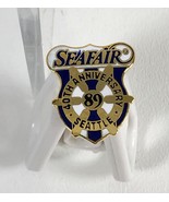 1989 Seattle Seafair Pin Button 40th Anniversary Hydroplane Boat Hydro R... - £3.94 GBP