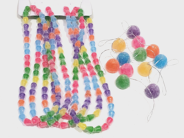 Christmas MINI Gumdrops &amp; Garland Sugar Coated Fake candy Ornaments Mini... - $23.75