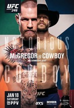UFC 246 Fight Poster 11x17 Inches - Conor McGregor vs Cowboy Cerrone | NEW - £12.86 GBP