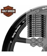 Harley-Davidson V-Rod / Sportster Wheel Decals – Black Rim Stripe - $29.99