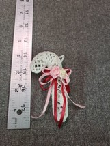 Handmade Crocheted &amp; Starched Christmas Ornaments Candy Cane 4&quot; - £6.01 GBP