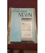 Vintage 1943 Ethelbert Nevin 26 Favorite Compositions For Voice And Piano - €5,87 EUR