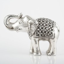 Solid Silver Elephant Statue,Hand Carved, Elephant Article, Silver Statue,Elepha - £267.78 GBP