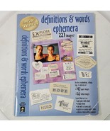 Definitions &amp; Words Ephemera 221 Images Scrapbooking Collage ART Craft - $14.00
