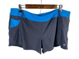 Free Country XXL 2XL Shorts Built in Liner Blue Stretch Knit Swimming Running - £22.27 GBP