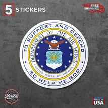 Sticker, Vinyl Decal, Department of the Air Force USA, 5 Stickers - $15.99