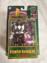 New Hasbro Mighty Morphin Power Rangers Retro Black Ranger Zack Figure - £12.34 GBP
