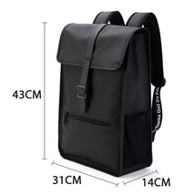 TINYAT New Men&#39;s Leather Backpack laptop Backpack for 14 15  inch Waterproof Tra - £65.66 GBP