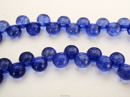25 6mm Czech Glass Top Hole Round Beads: Transparent Riverside - £1.53 GBP