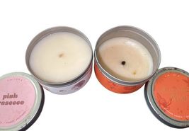 Urban Outfitters Candle Lot Pink Prosecco & Cherub Chat Tin Used/New image 2